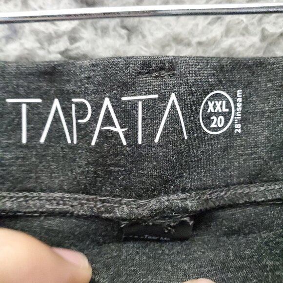 Tapata Pants Womens XXL 20 Charcoal Gray Work Leisure Stretch Slacks *NWT* - Picture 4 of 11